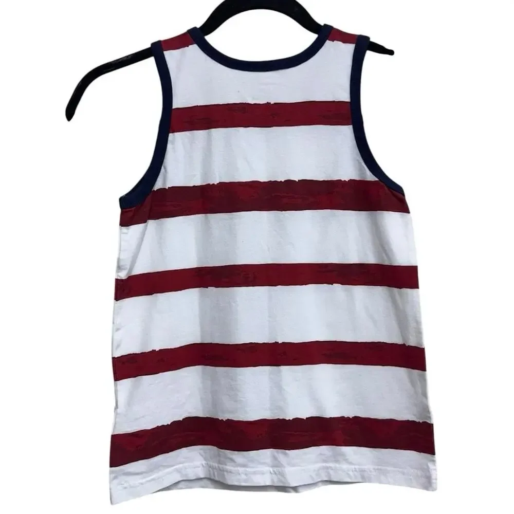 Tommy Bahama Boys Flag Stripe Tank Top Size‎ M 7/8 Patriotic